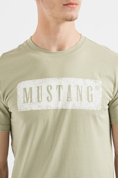 Mustang pánske tričko zelené s logom