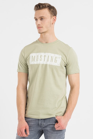 Mustang pánske tričko zelené s logom