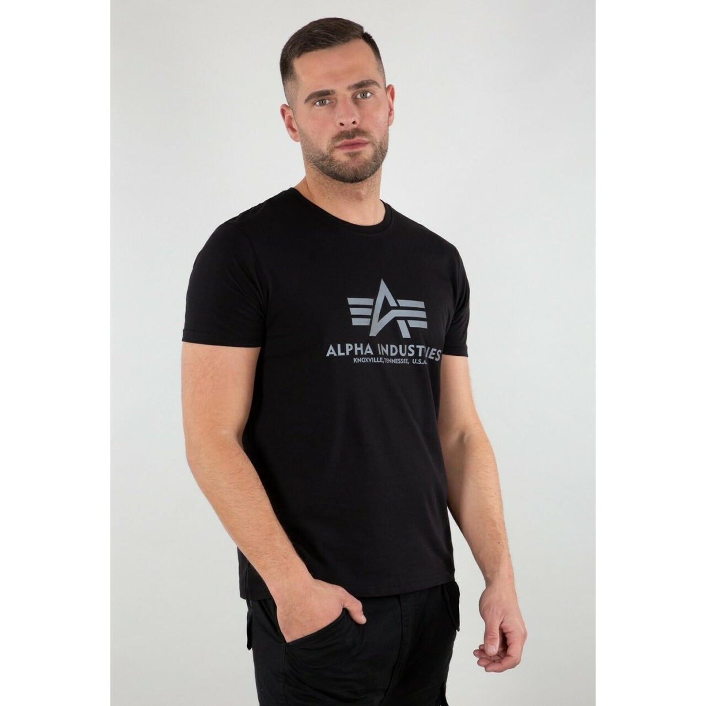 T-shirt Alpha Industries Basic Reflective Print
