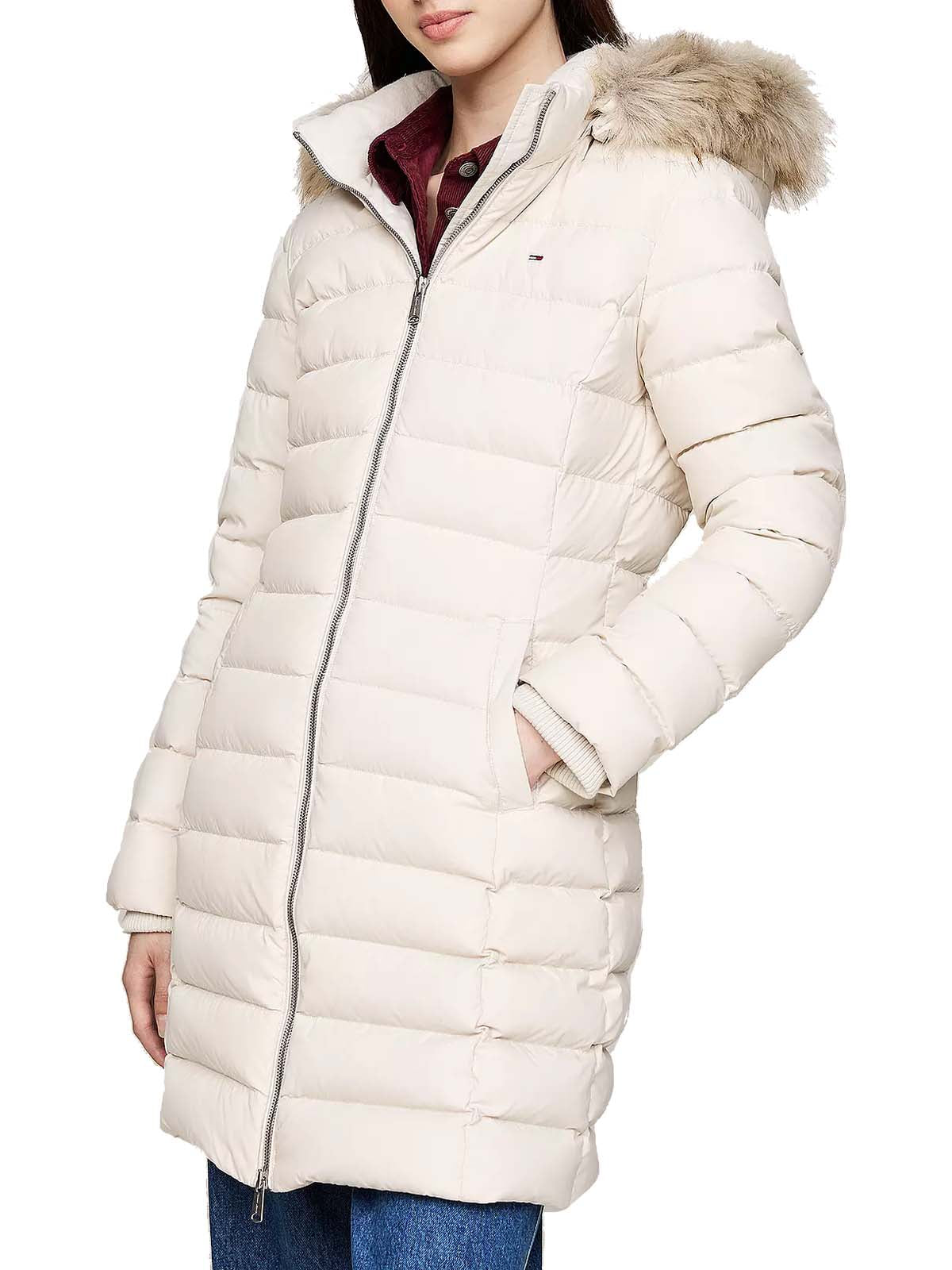 TOMMY JEANS TJW ESSENTIAL HOODED DOWN COAT dámska bunda