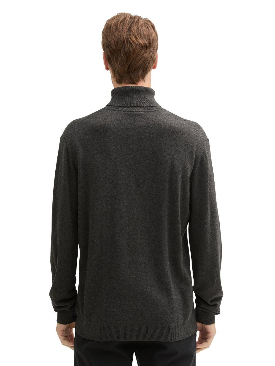 Tom Tailor Men Casual Cotton Cashmere Turtleneck pánsky pulóver rolak