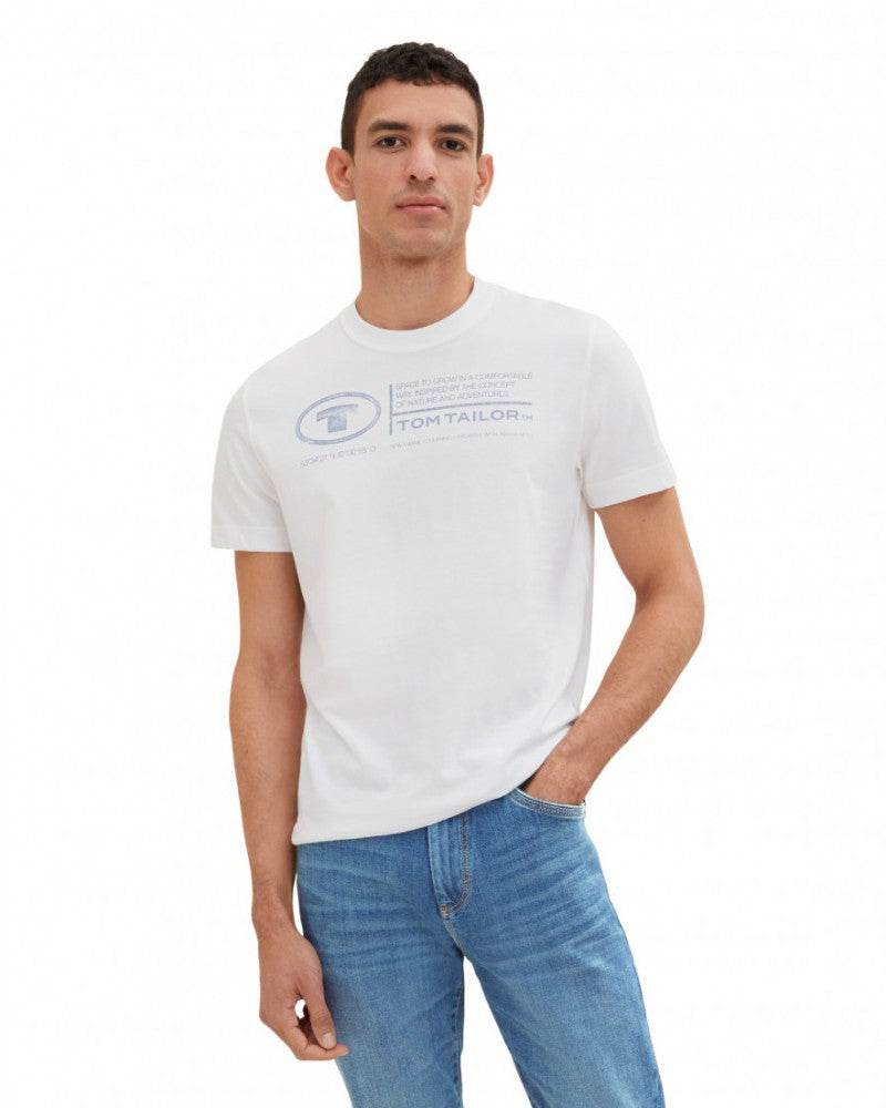 Tom Tailor Printed Crewneck T-Shirt