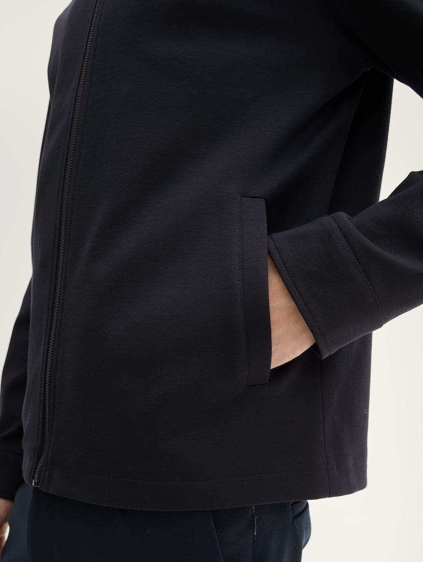 Tom Tailor pánska bunda bomber tmavomodrá