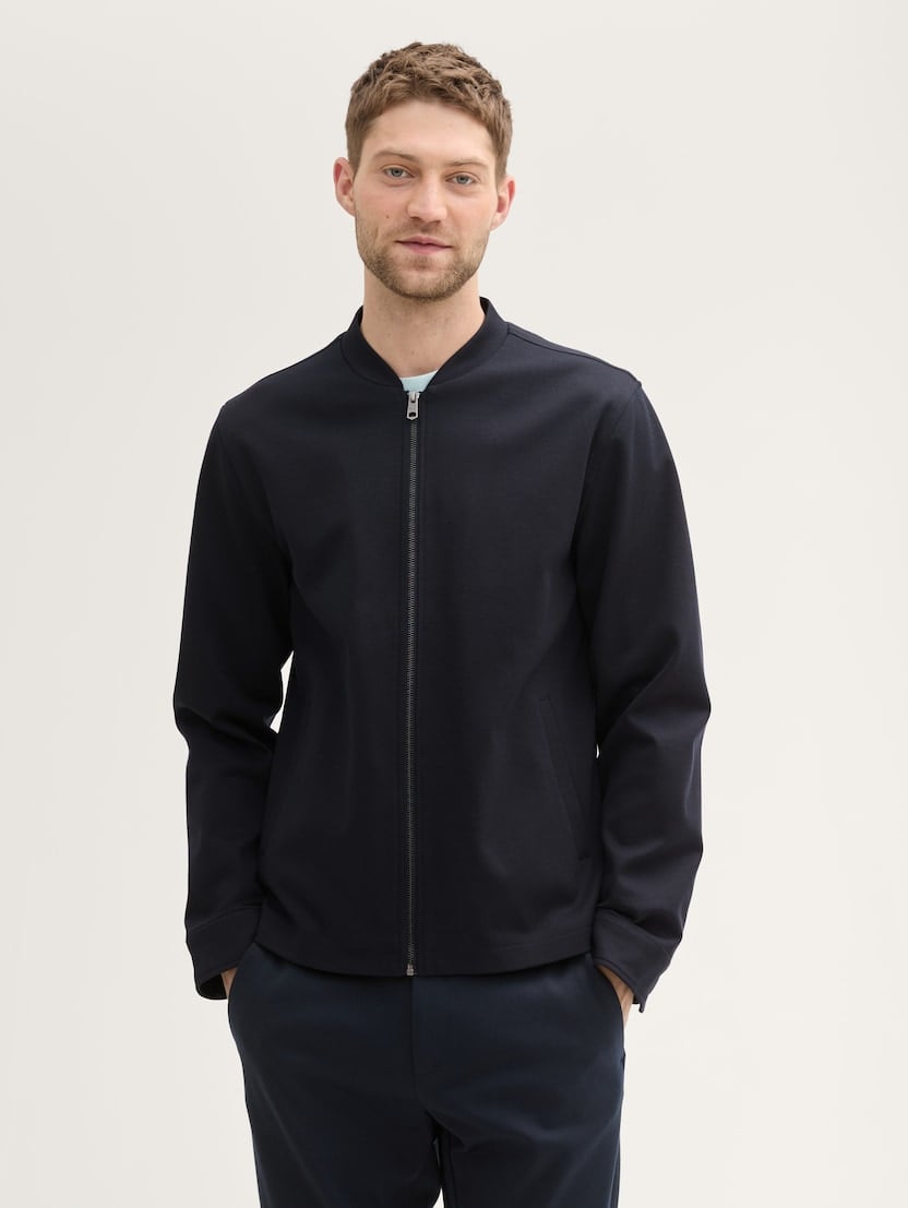 Tom Tailor pánska bunda bomber tmavomodrá