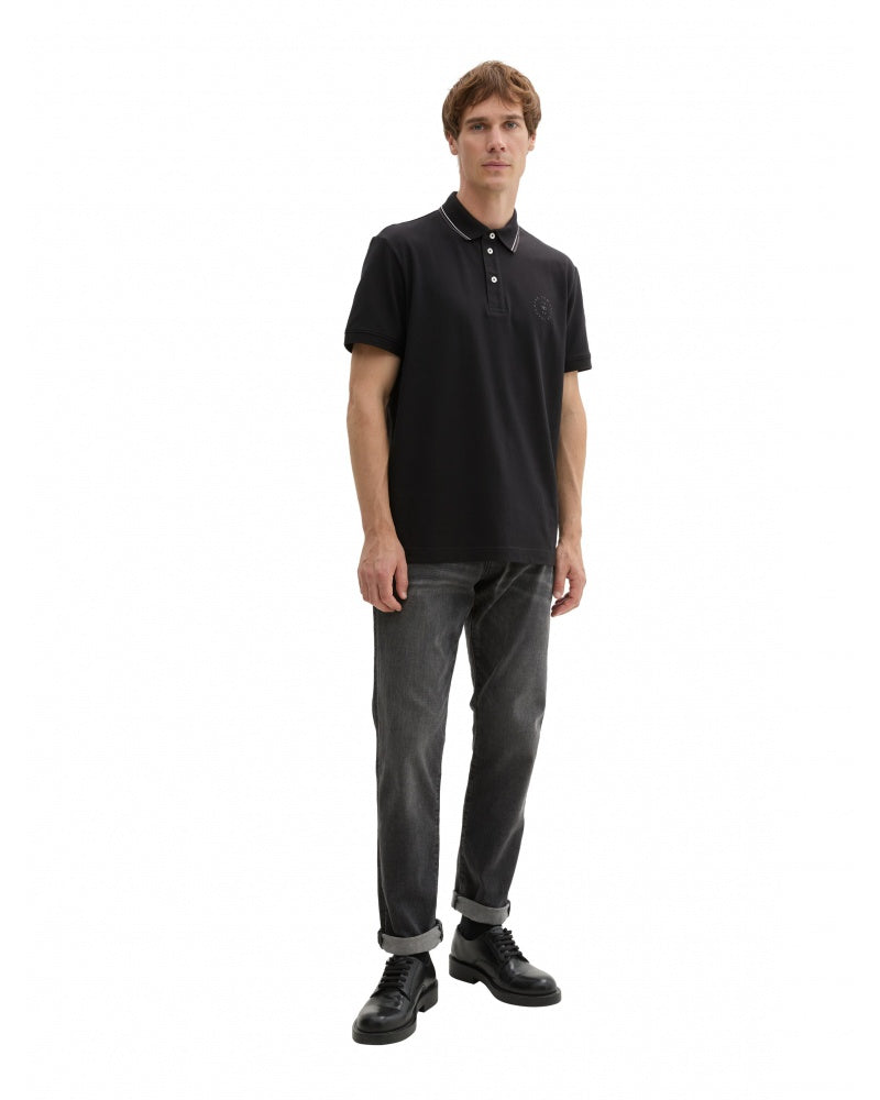 Tom Tailor pánske polo 1043721/29999, čierna