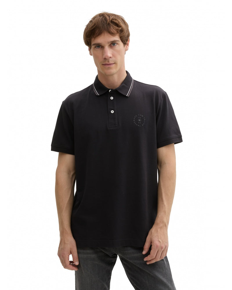 Tom Tailor pánske polo 1043721/29999, čierna
