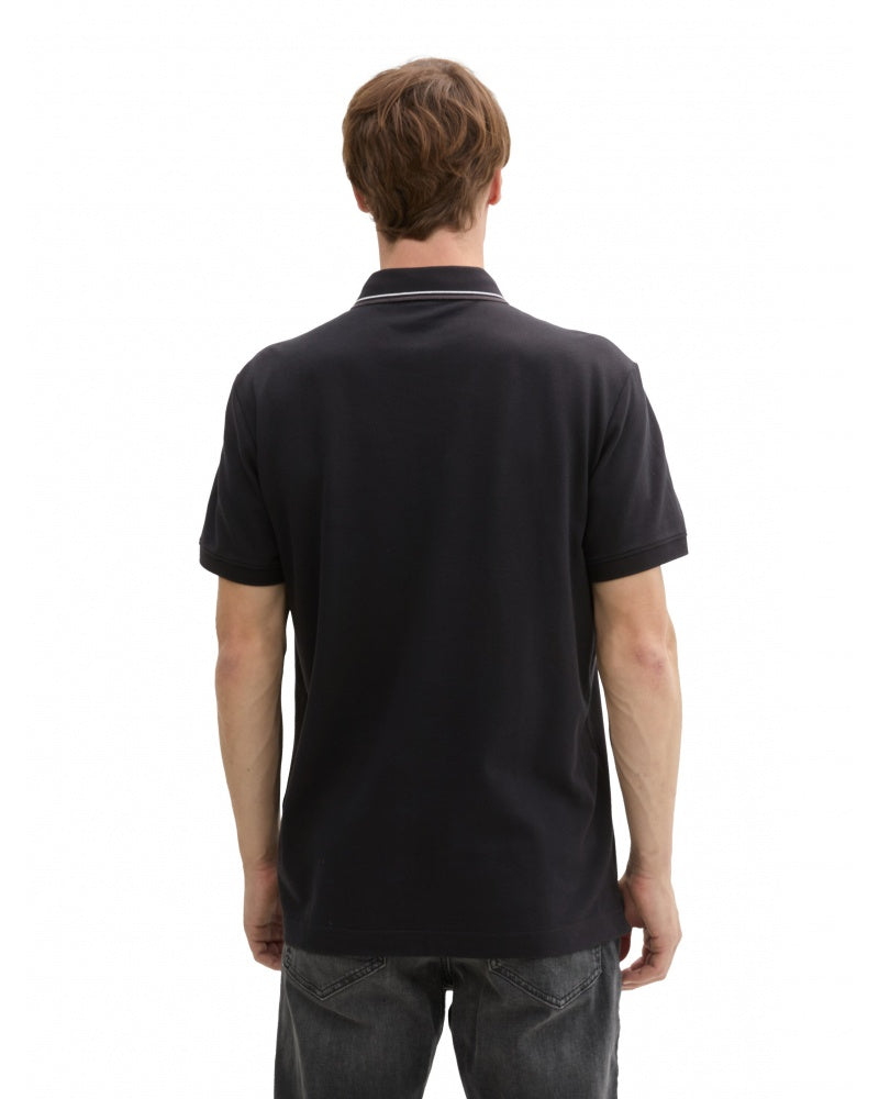 Tom Tailor pánske polo 1043721/29999, čierna