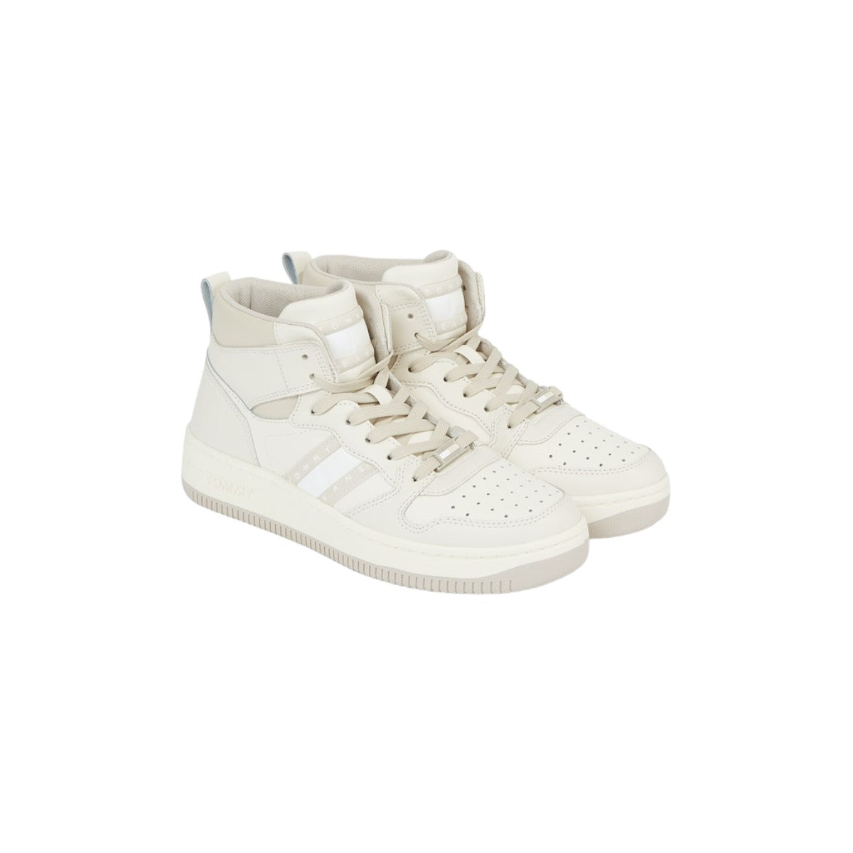 Tommy Hilfiger dámske tenisky TJW RETRO BASKET MC LEATHER MIX béžové