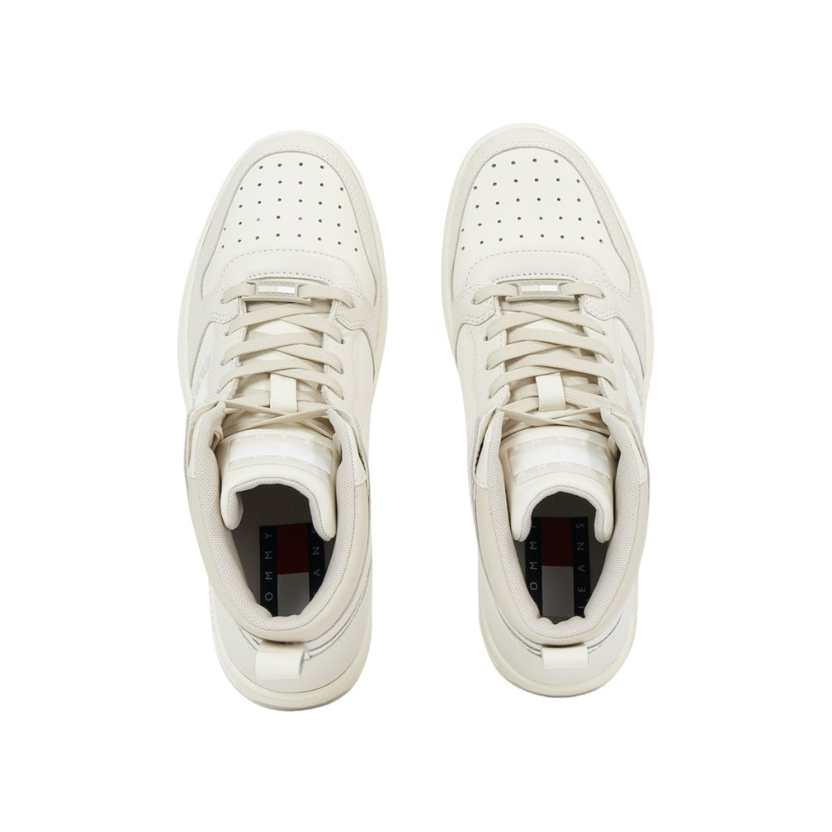 Tommy Hilfiger dámske tenisky TJW RETRO BASKET MC LEATHER MIX béžové
