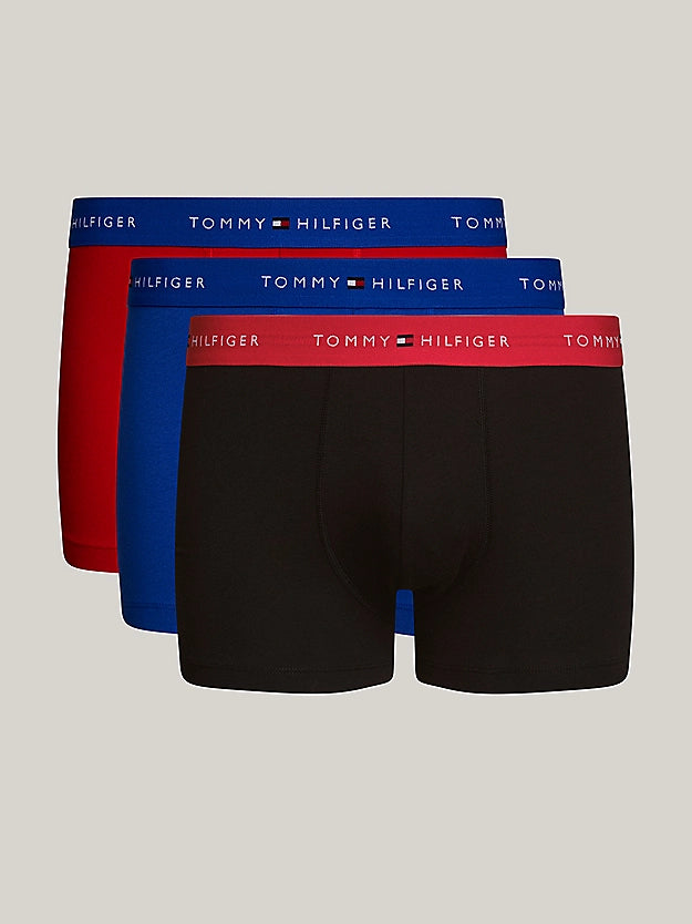 Tommy Jeans 3-Pack Repeat Logo Waistband Trunks
