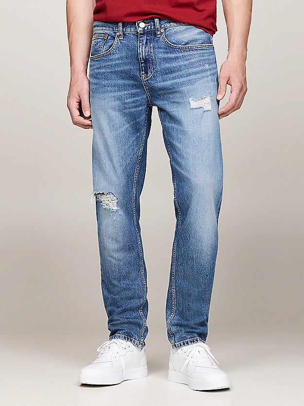 Tommy Jeans Austin Distressed Slim Tapered Jeans