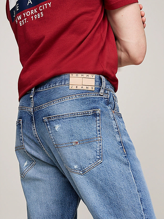 Tommy Jeans Austin Distressed Slim Tapered Jeans