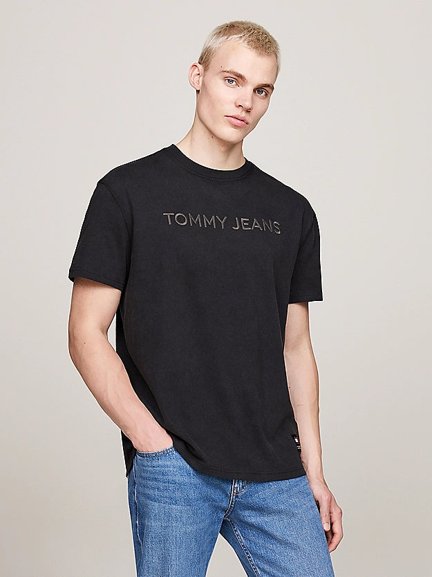 Tommy Jeans Garment Dyed Logo Embroidery T-Shirt