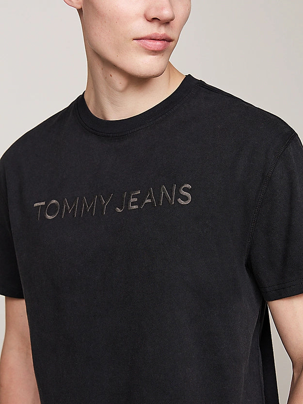 Tommy Jeans Garment Dyed Logo Embroidery T-Shirt