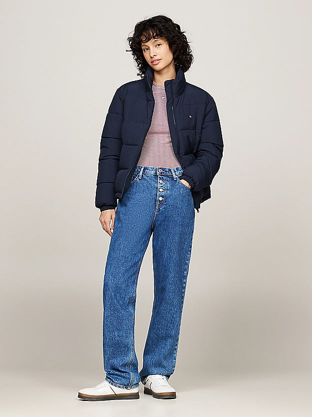 Tommy Jeans High-Neck Zip-Thru Puffer Jacket