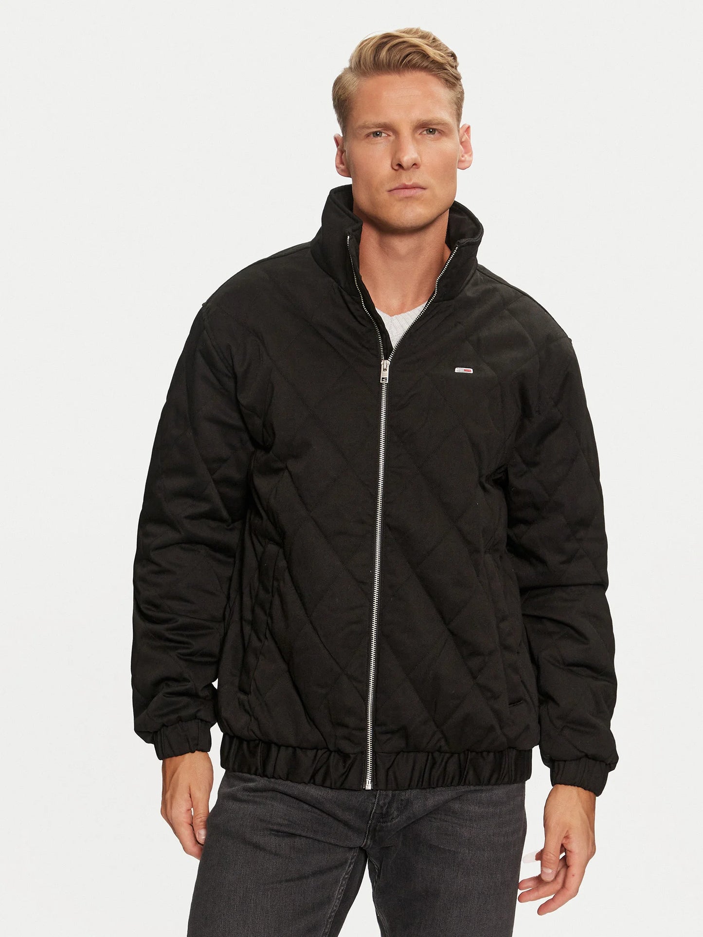 Tommy Jeans Men’s Essential Quilted Jacket with Zip Pánska Bunda