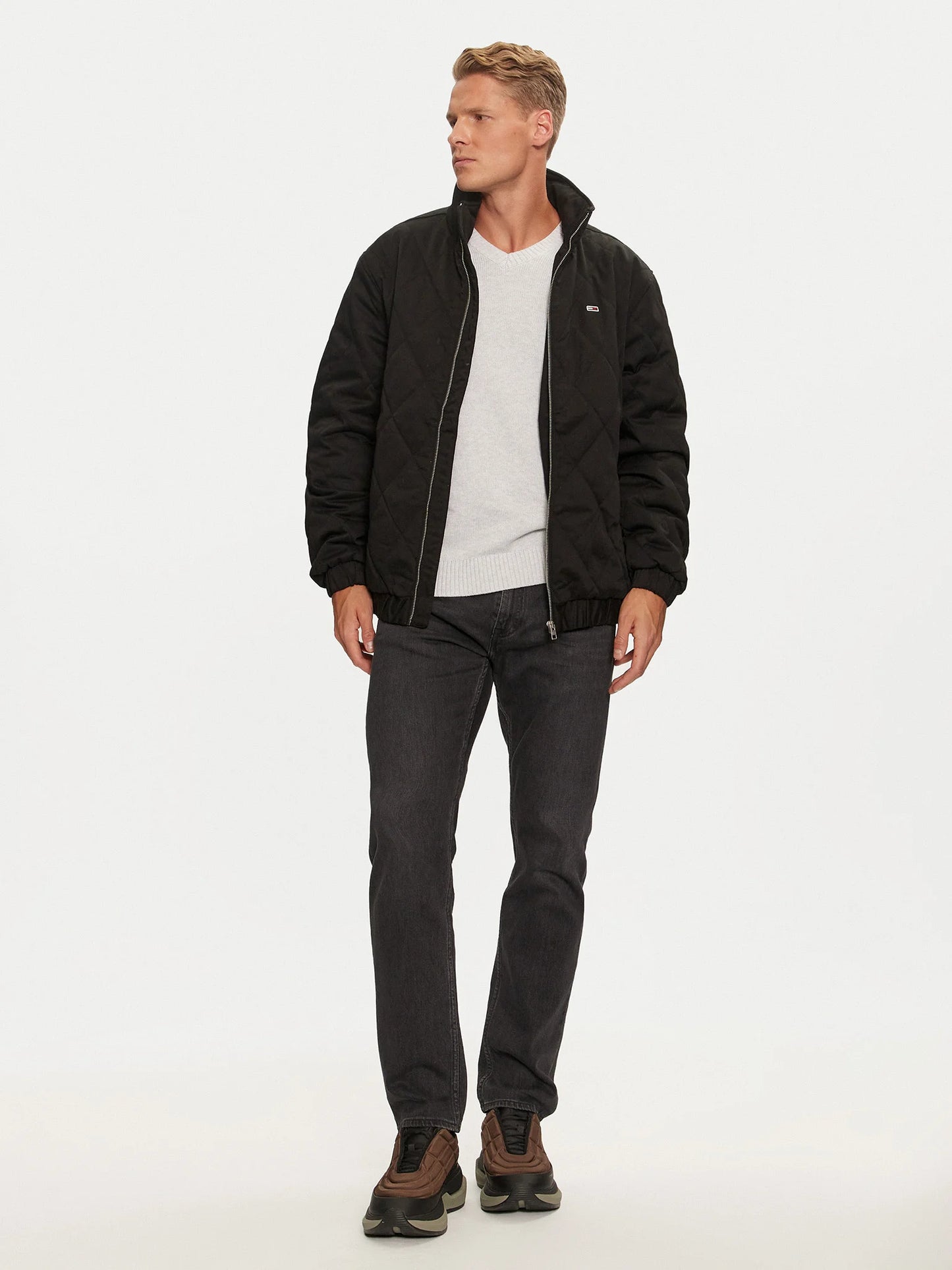 Tommy Jeans Men’s Essential Quilted Jacket with Zip Pánska Bunda