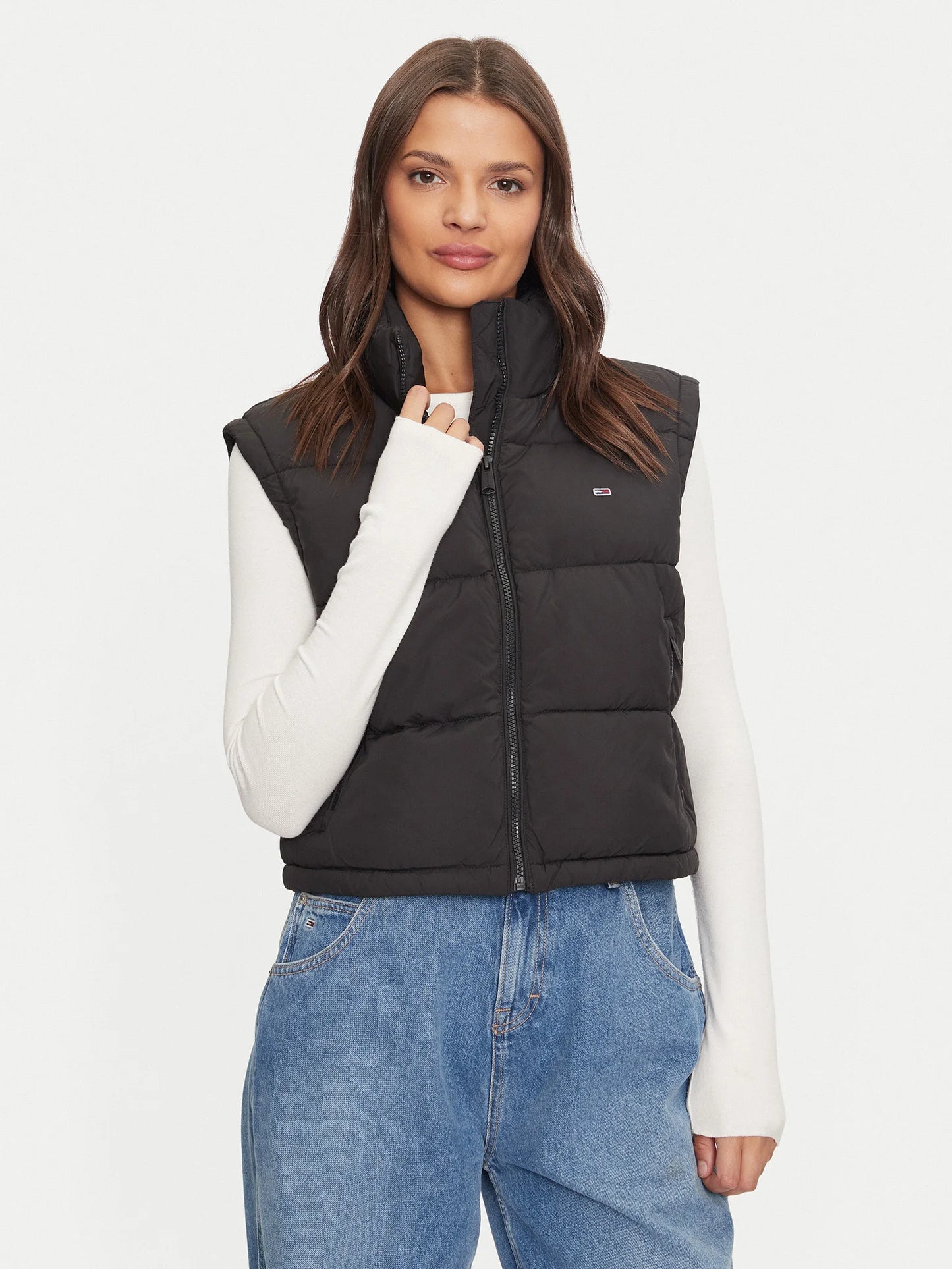 Tommy Jeans dámska vesta čierna