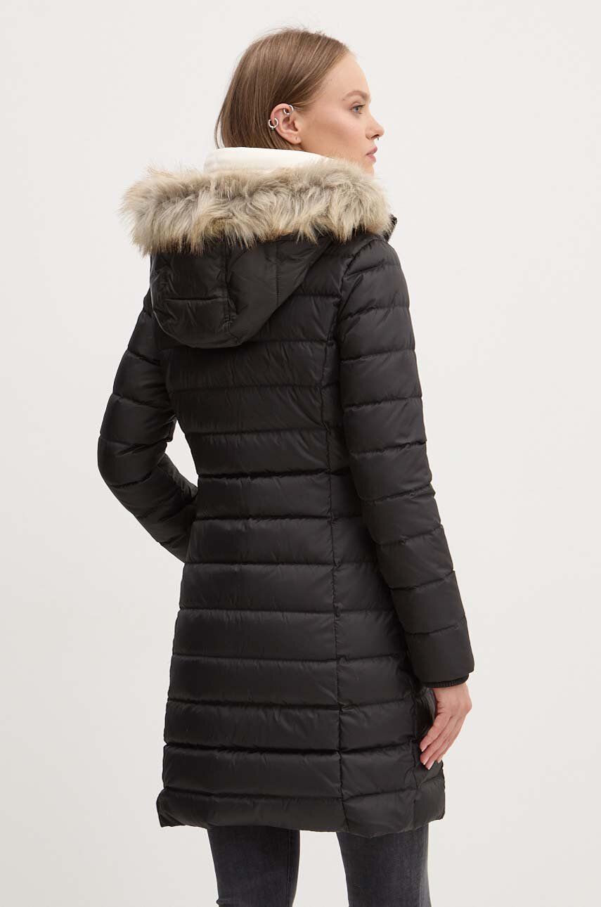 Tommy Jeans dámska zimná bunda čierna