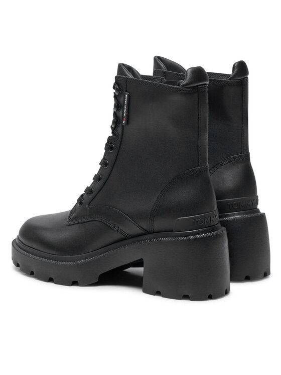 Tommy Jeans dámske čižmy Čierna