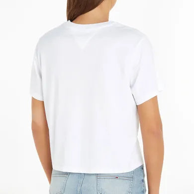 Tommy Jeans dámske tričko biele s nápisom