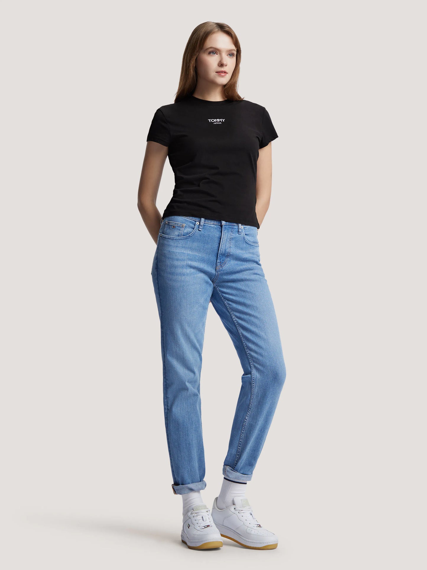 Tommy Jeans dámske tričko čierne