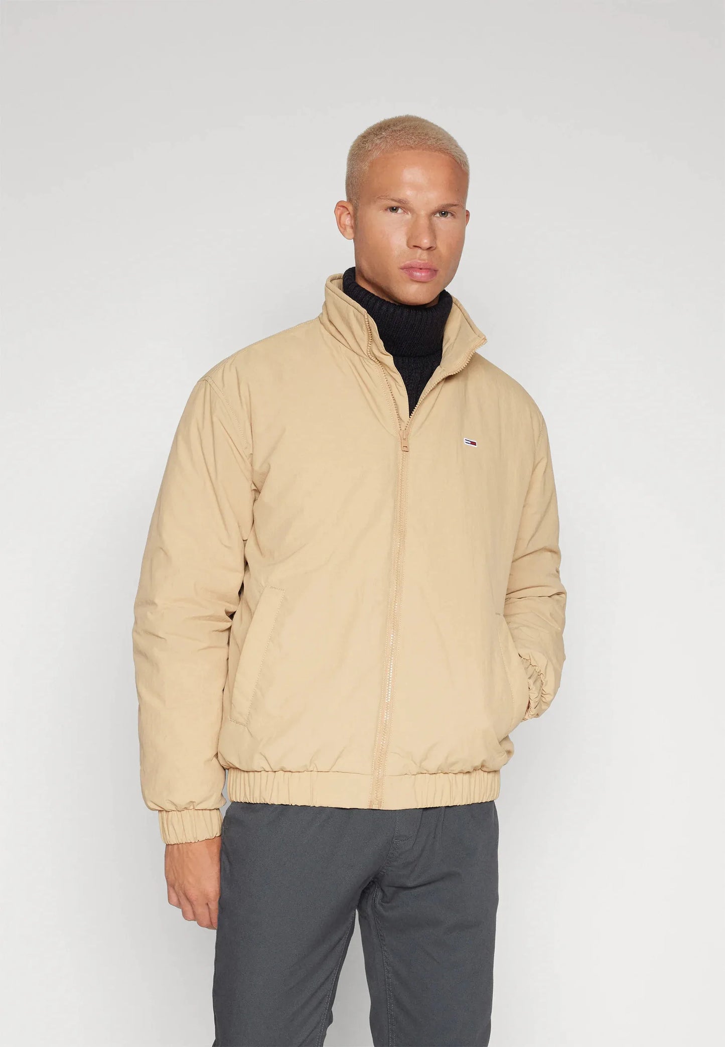 Tommy Jeans pánska bunda béžová