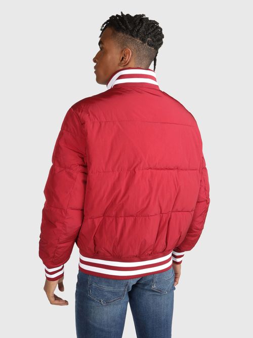Tommy Jeans pánska bunda červená