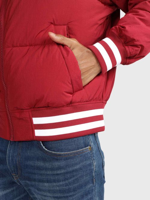 Tommy Jeans pánska bunda červená