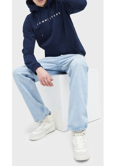Tommy Jeans pánska mikina s kapucňou tmavomodrá
