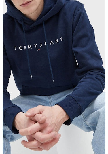 Tommy Jeans pánska mikina s kapucňou tmavomodrá