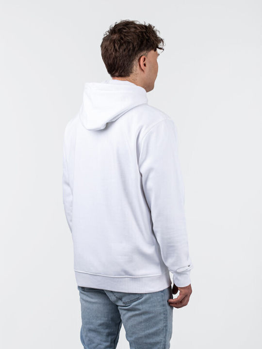 Tommy Jeans pánska mikina s kapucňou biela