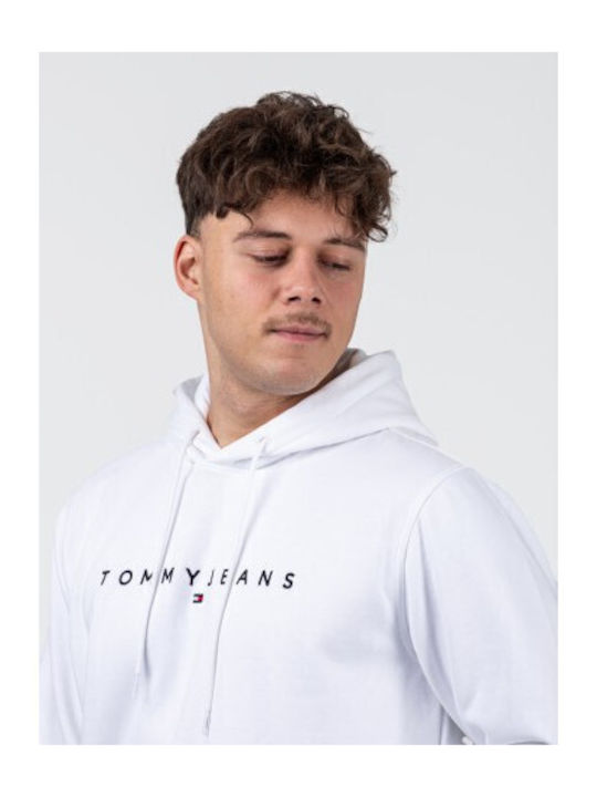Tommy Jeans pánska mikina s kapucňou biela