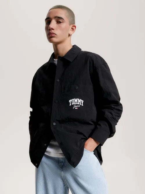 Tommy Jeans pánska prechodná bunda čierna
