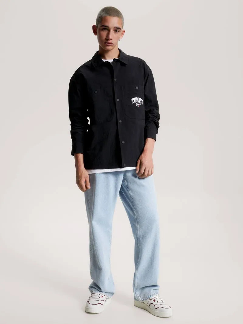 Tommy Jeans pánska prechodná bunda čierna