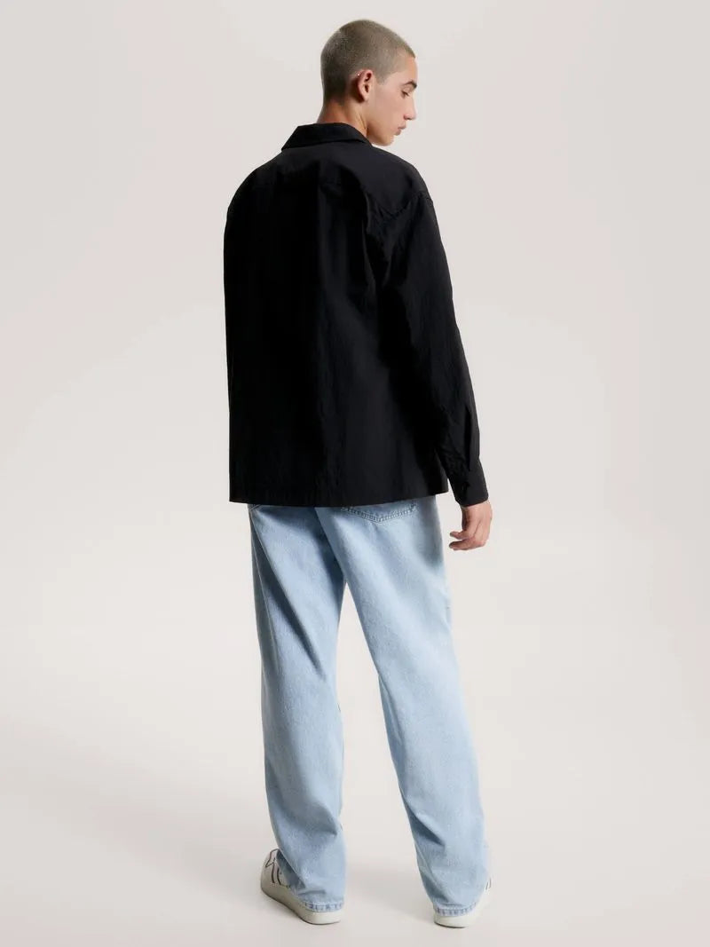 Tommy Jeans pánska prechodná bunda čierna