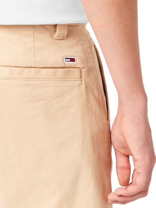 Tommy Jeans pánske chino nohavice béžové