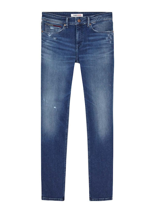 Tommy Jeans pánske džínsy modré Slim Fit