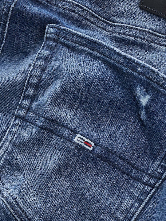 Tommy Jeans pánske džínsy modré Slim Fit