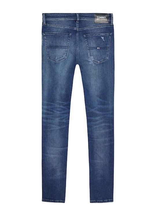 Tommy Jeans pánske džínsy modré Slim Fit