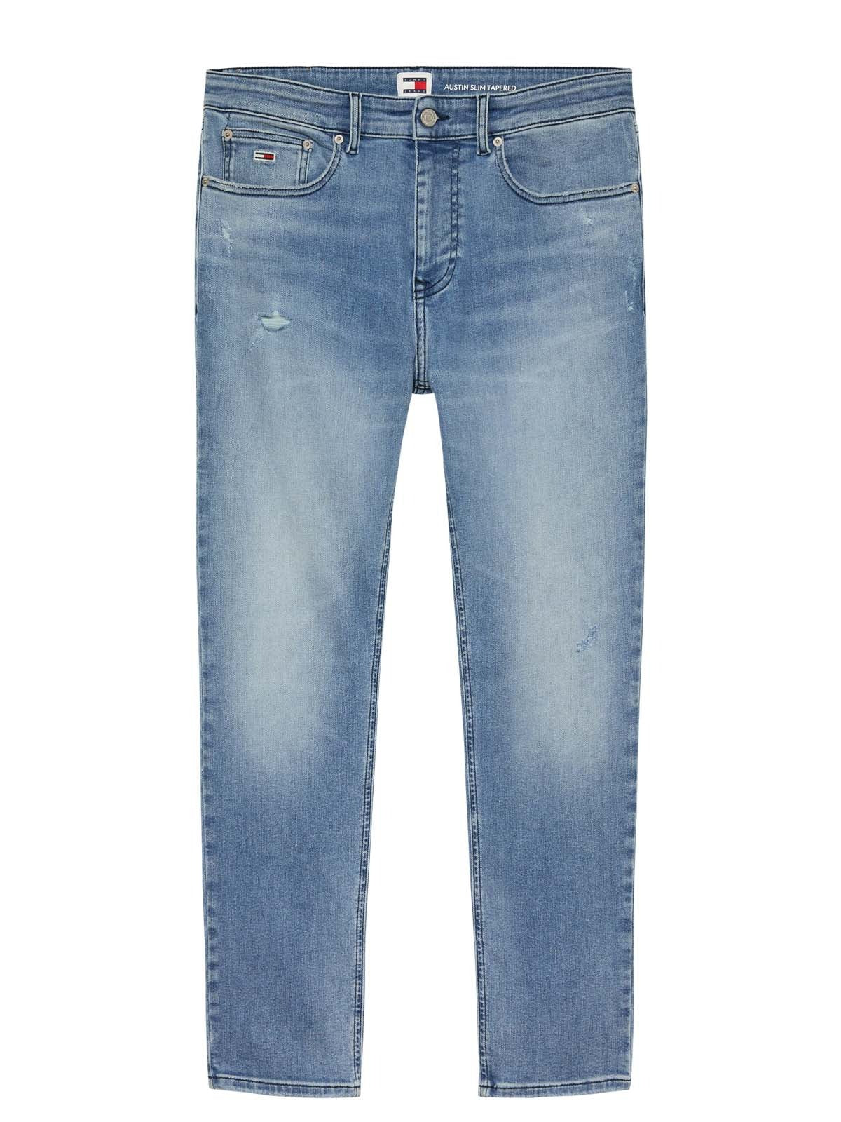 Tommy Jeans pánske džínsy svetlomodré Slim Fit
