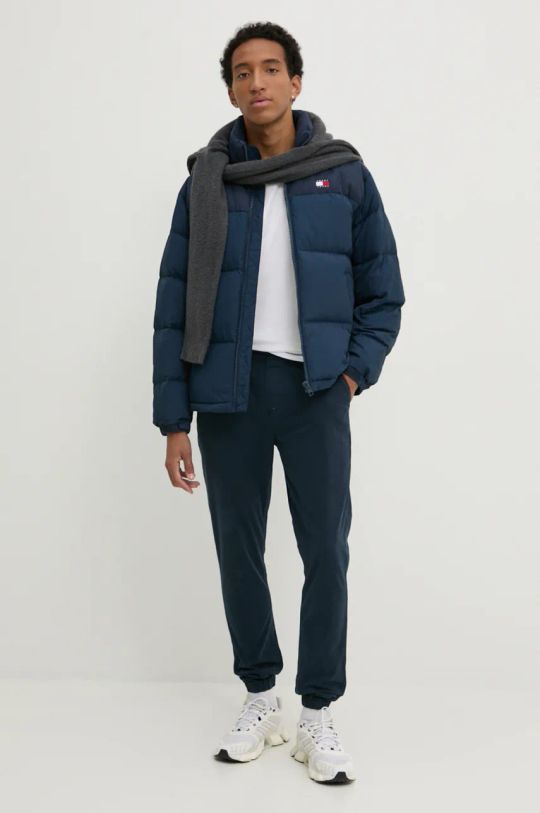 Tommy Jeans pánske nohavice tmavomodré
