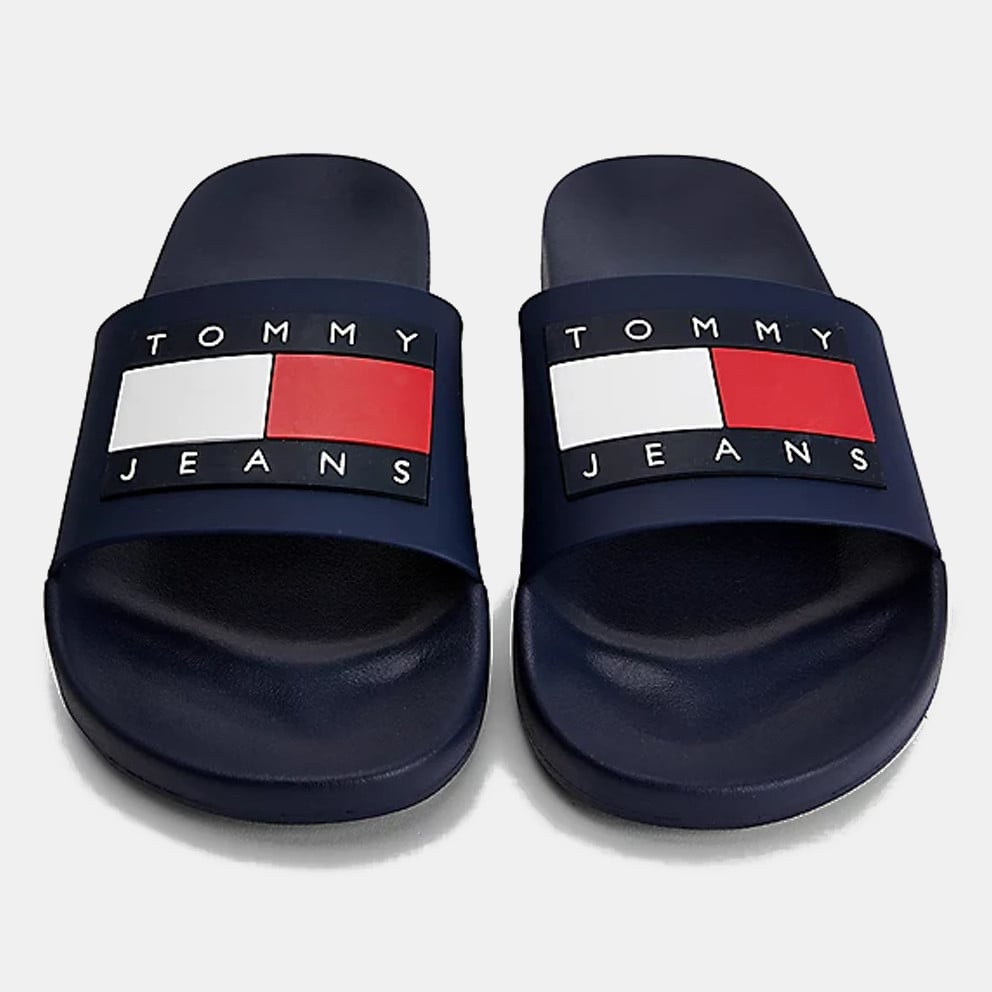 Tommy Jeans pánske šľapky Flag Pool modré