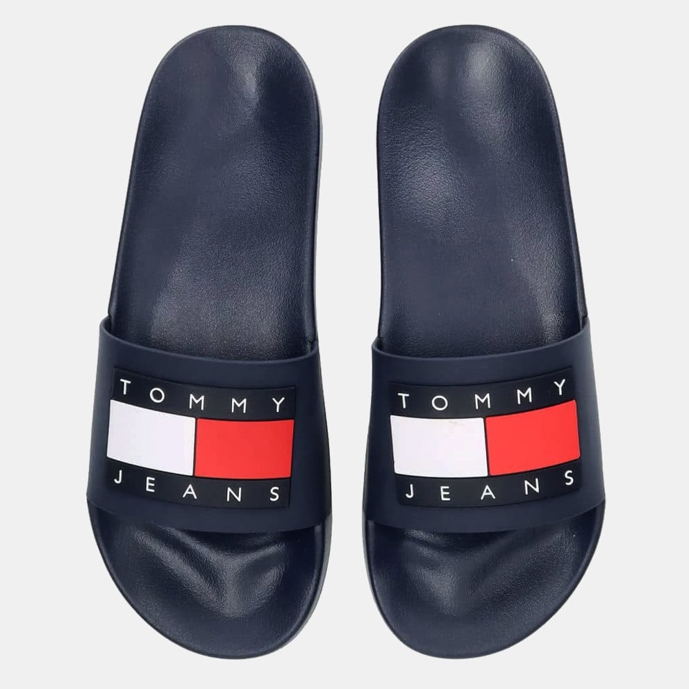 Tommy Jeans pánske šľapky Flag Pool modré