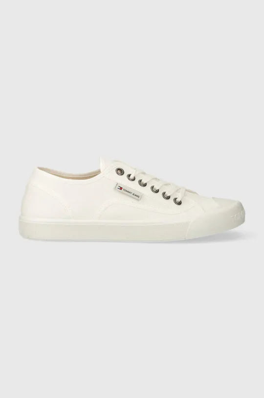 Tommy Jeans pánske tenisky FLEXIBLE OUTSOLE LACE UP biele