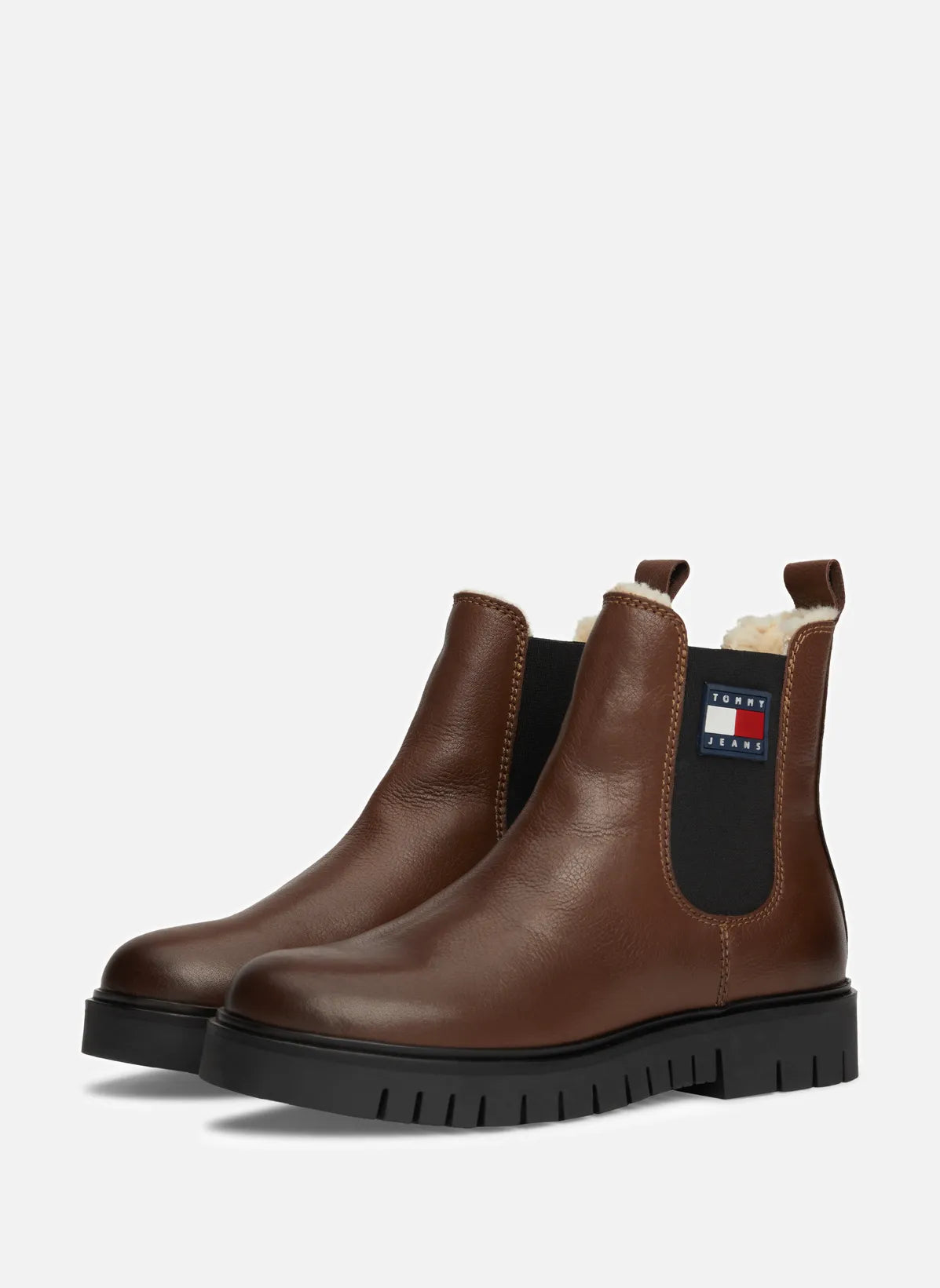 Tommy hilfiger Chelsea Leather Boots - Brown Dámske Topánky
