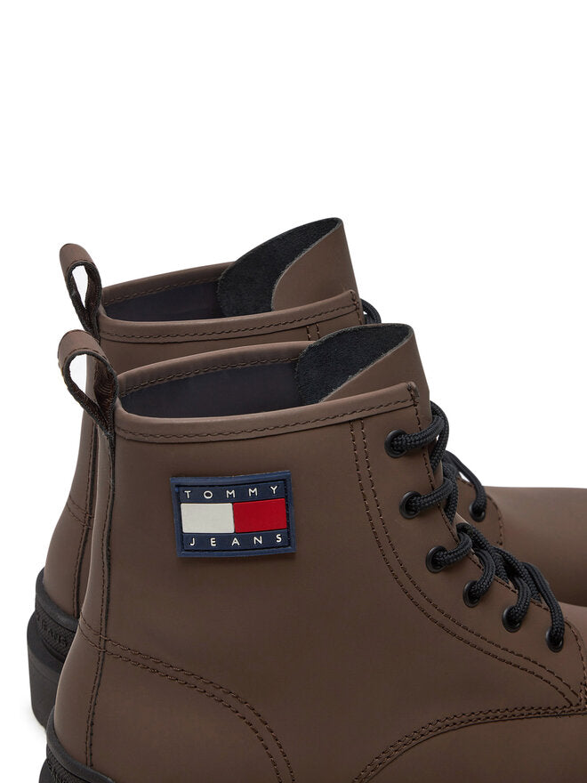 Tommy Jeans pánske outdoorové topánky hnedé