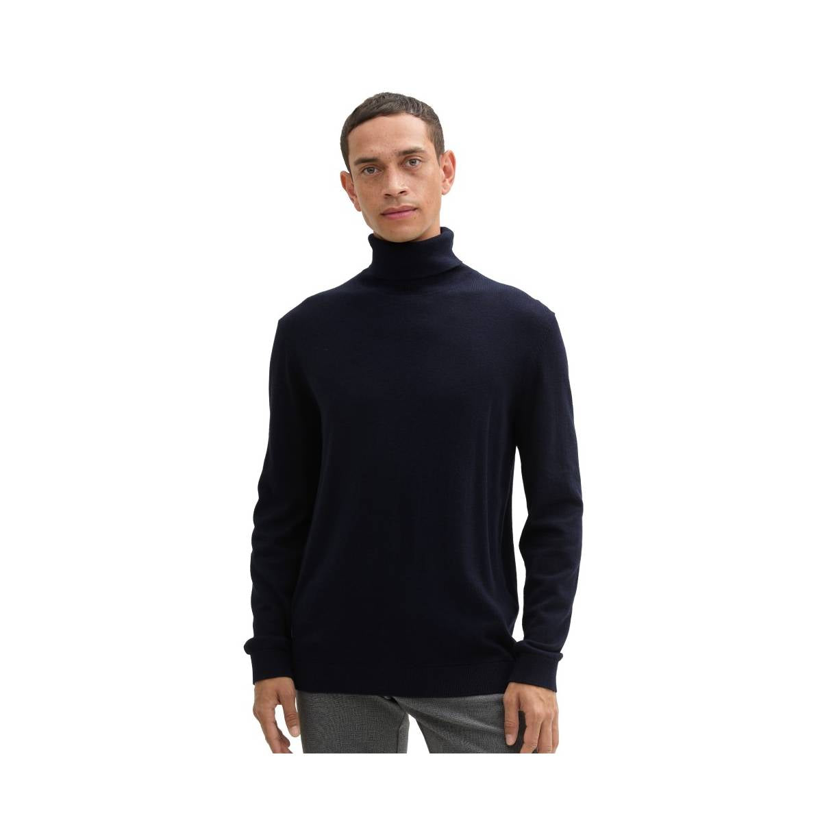 Tom tailor cottoncashmere turtleneck knit Pánsky pulóver rolak