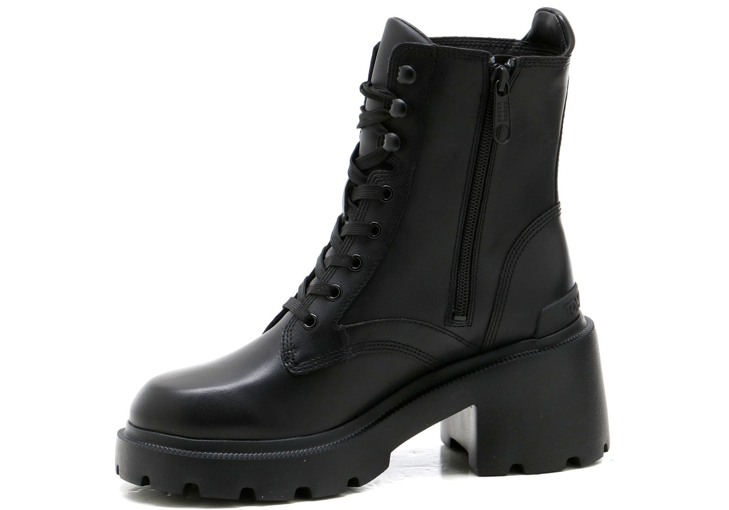 TOMMY JEANS TJW MID HEEL BOOT LEATHER