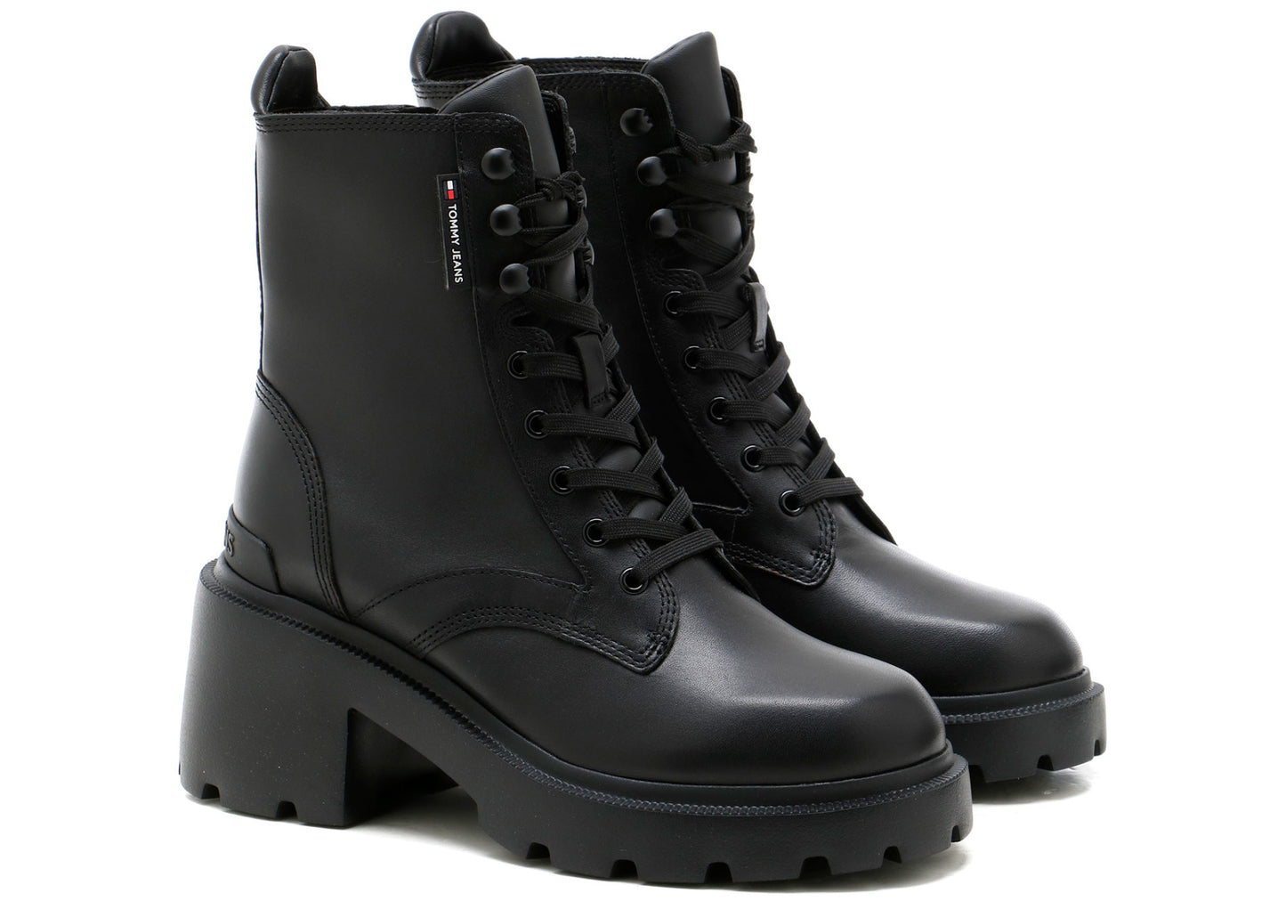 TOMMY JEANS TJW MID HEEL BOOT LEATHER